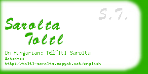 sarolta toltl business card